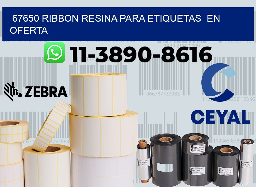67650 ribbon resina para etiquetas  en oferta