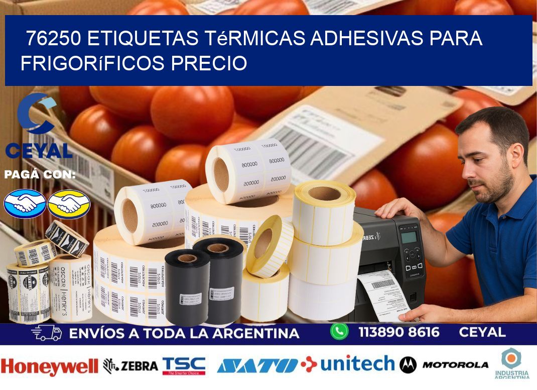 76250 etiquetas térmicas adhesivas para frigoríficos precio