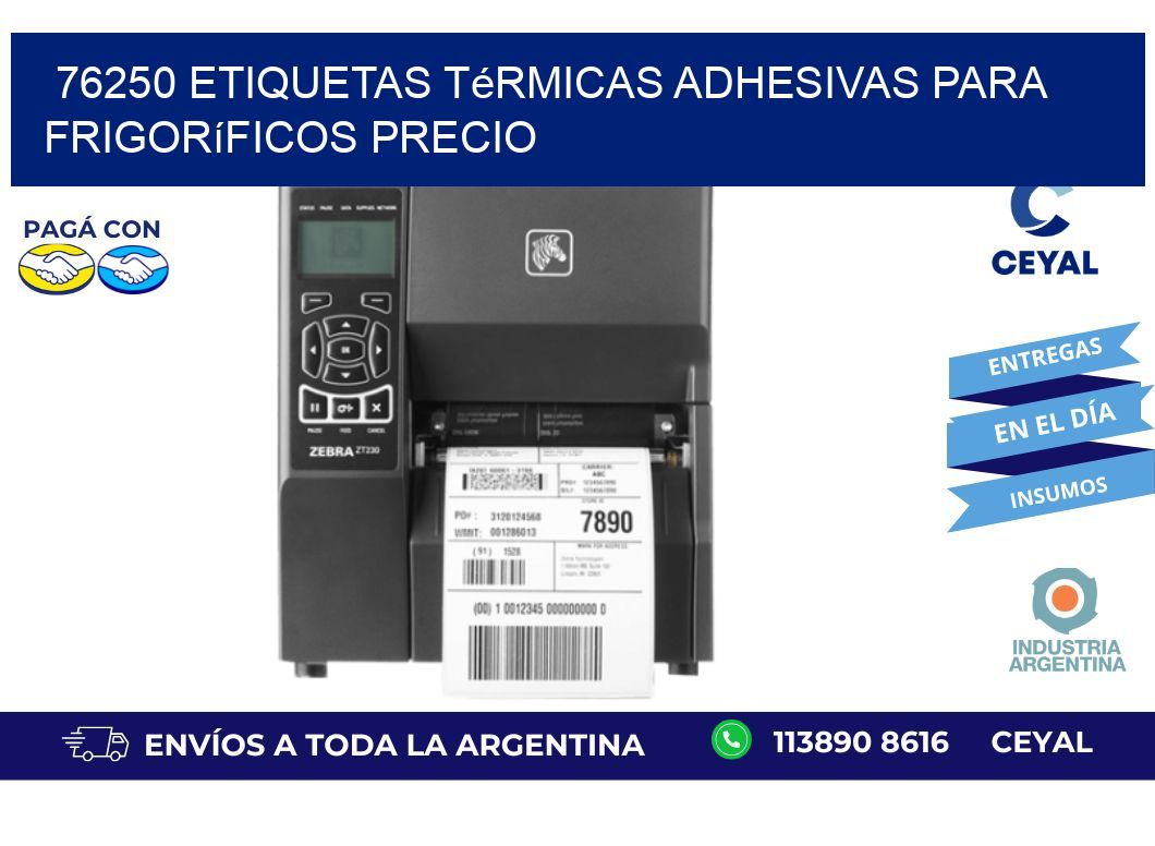 76250 etiquetas térmicas adhesivas para frigoríficos precio