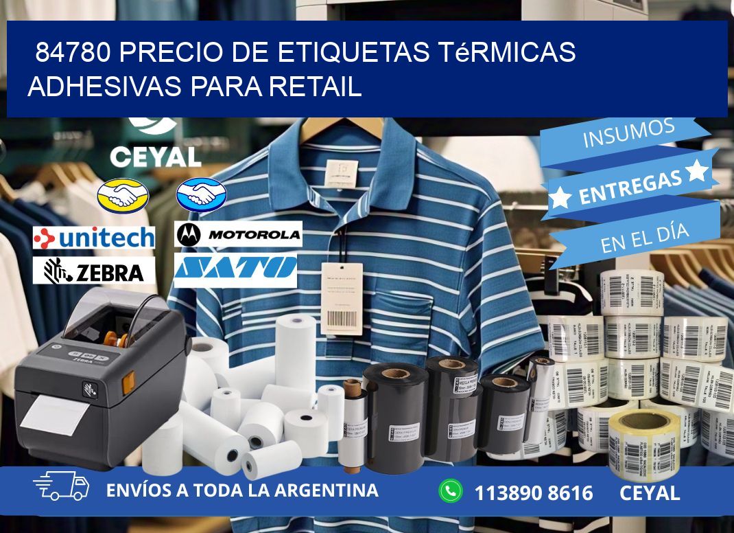 84780 precio de etiquetas térmicas adhesivas para retail