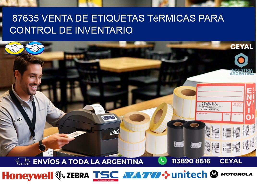 87635 venta de etiquetas térmicas para control de inventario