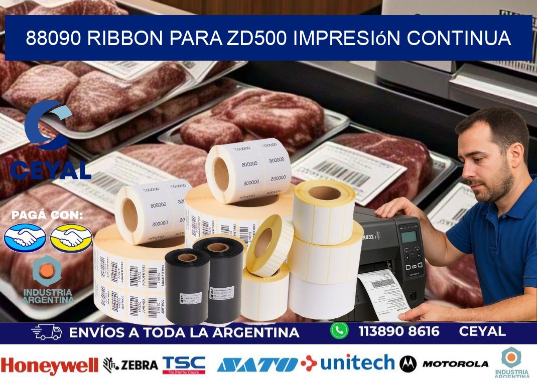 88090 ribbon para zd500 impresión continua