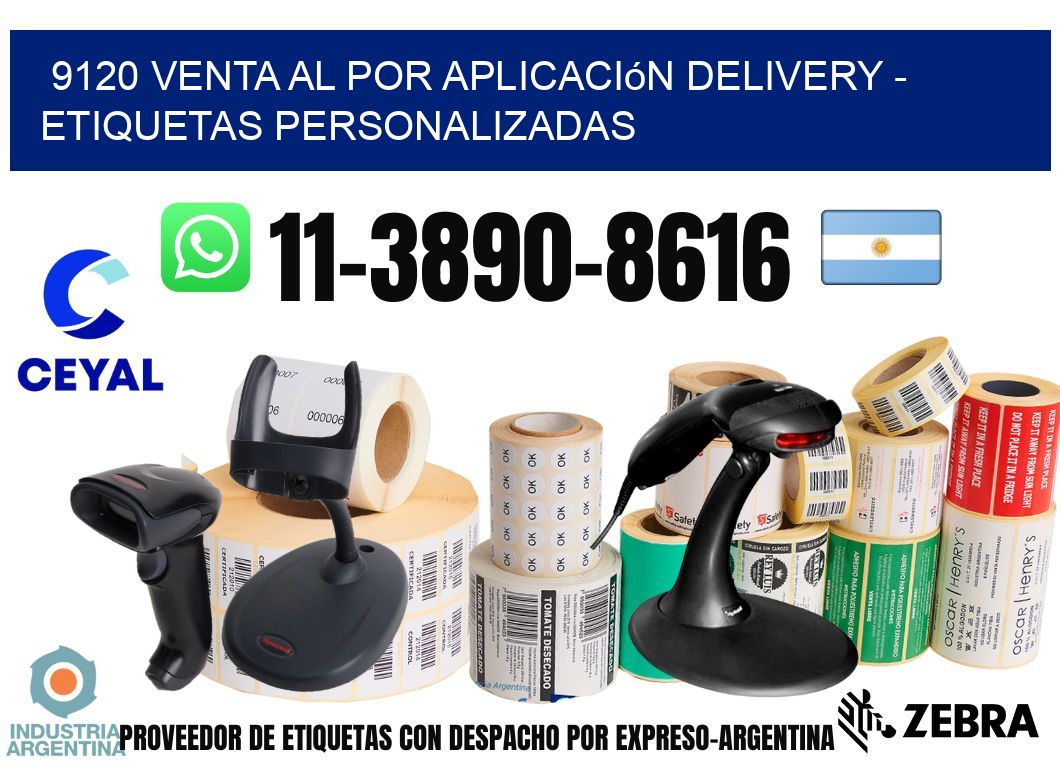 9120 Venta al Por Aplicación delivery – Etiquetas Personalizadas