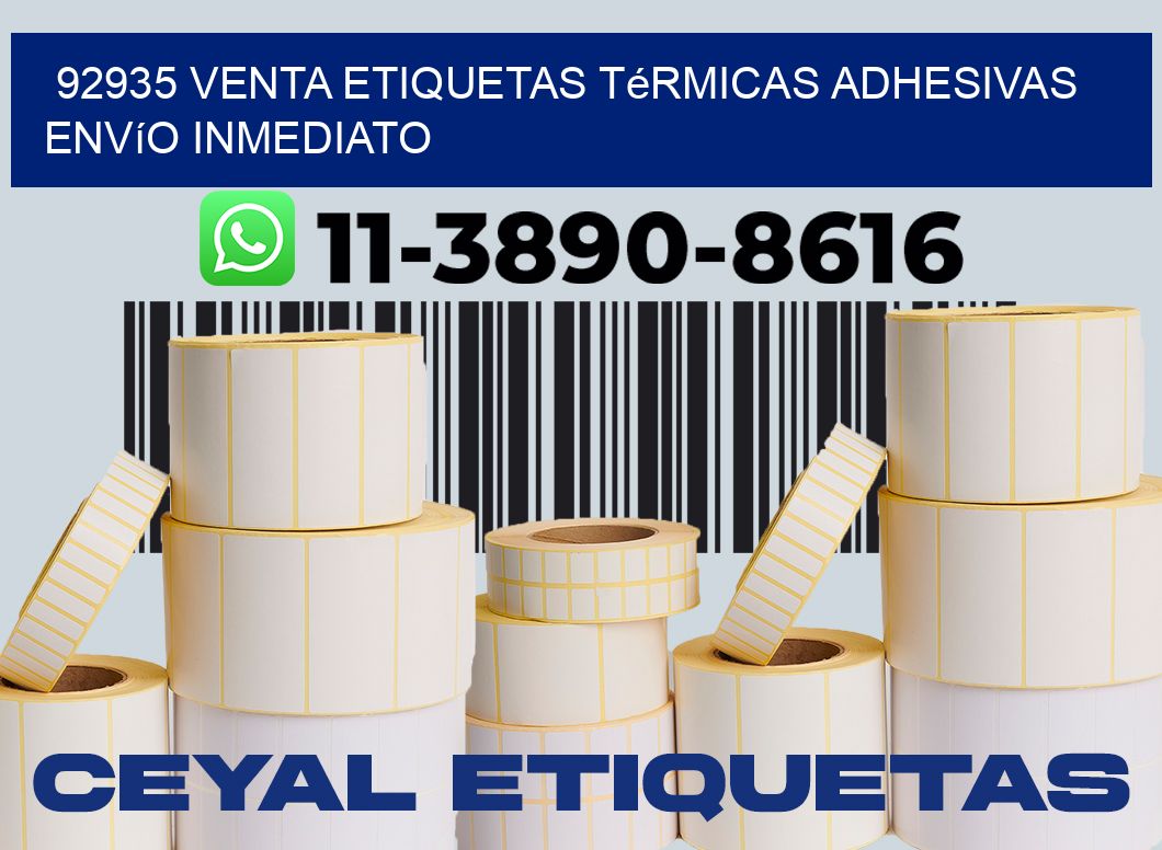 92935 venta etiquetas térmicas adhesivas envío inmediato