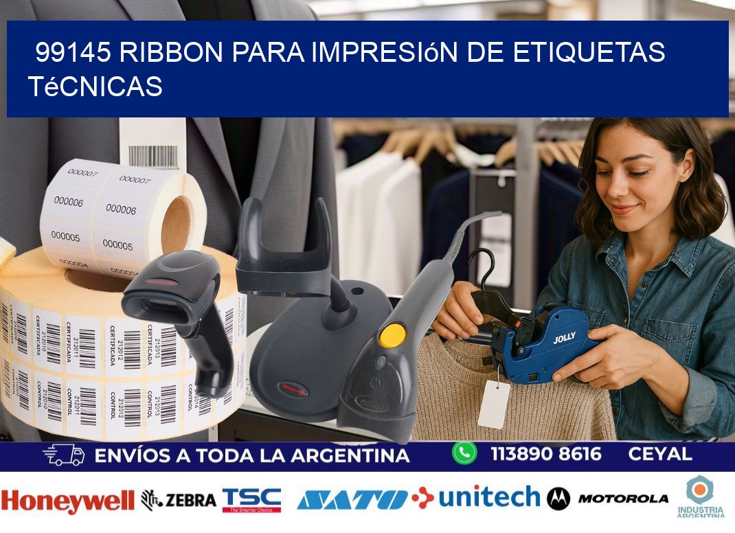99145 ribbon para impresión de etiquetas técnicas