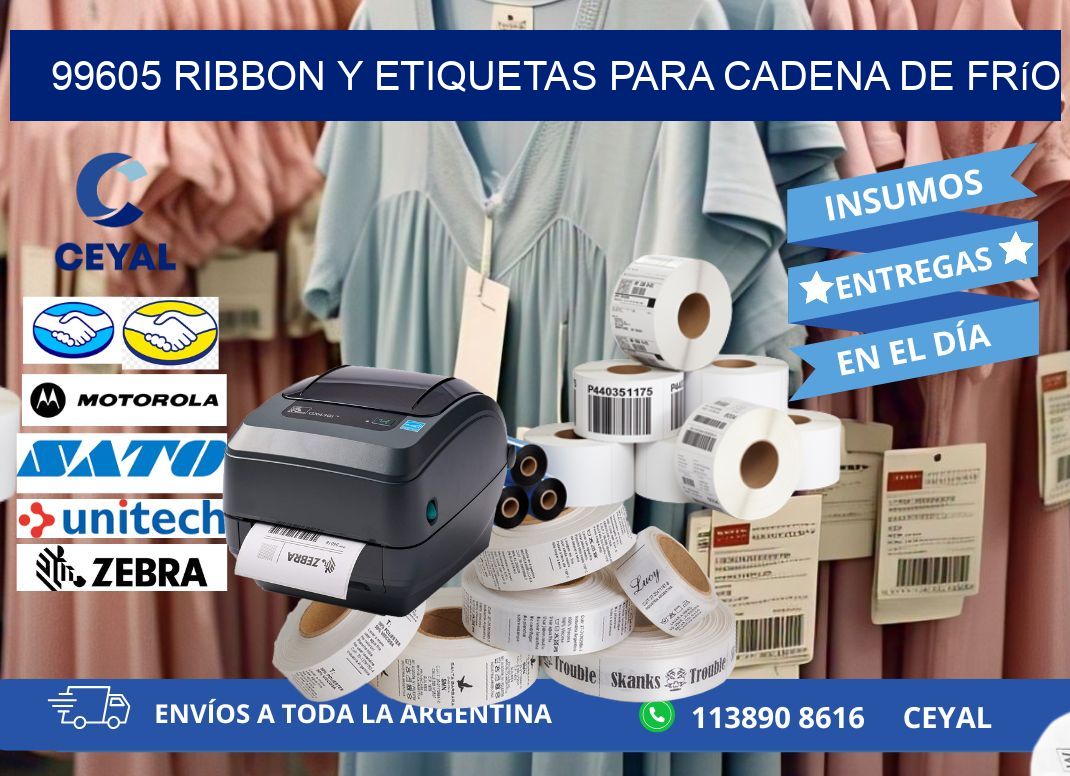 99605 ribbon y etiquetas para cadena de frío