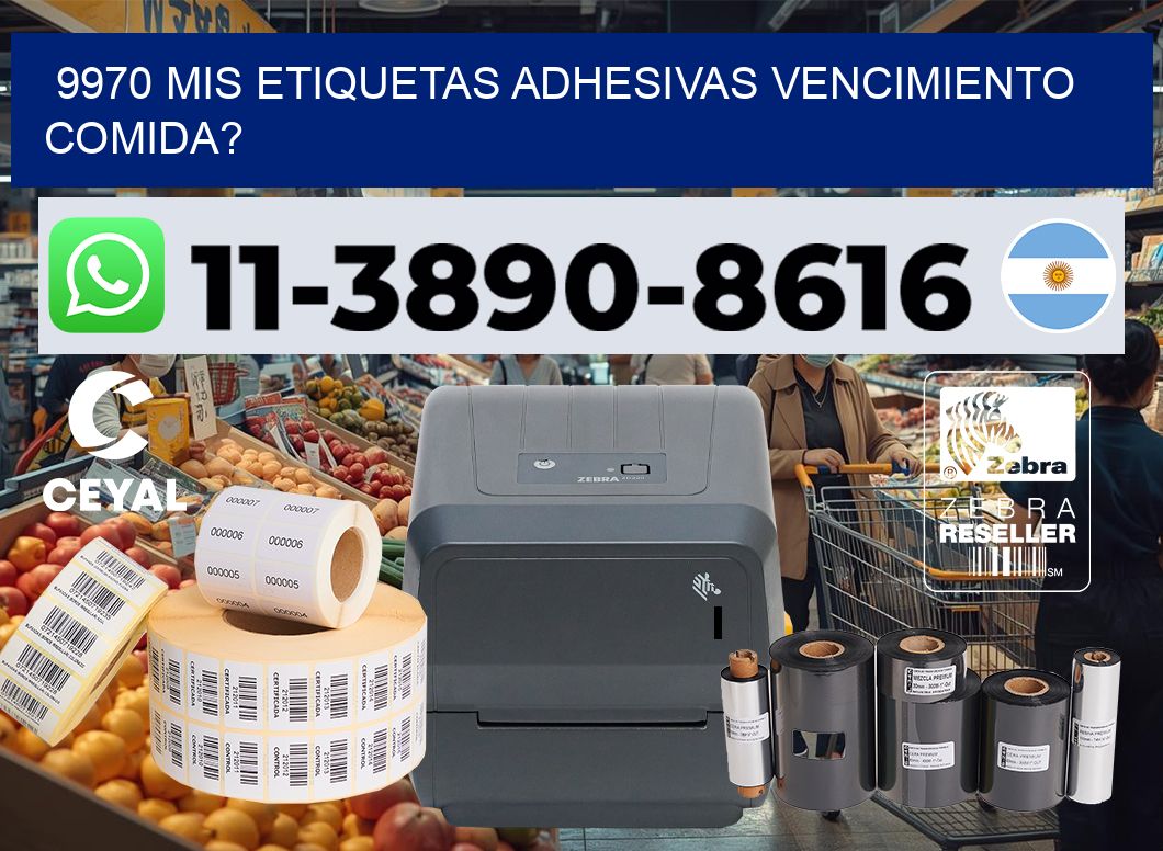 9970 mis etiquetas adhesivas vencimiento comida?