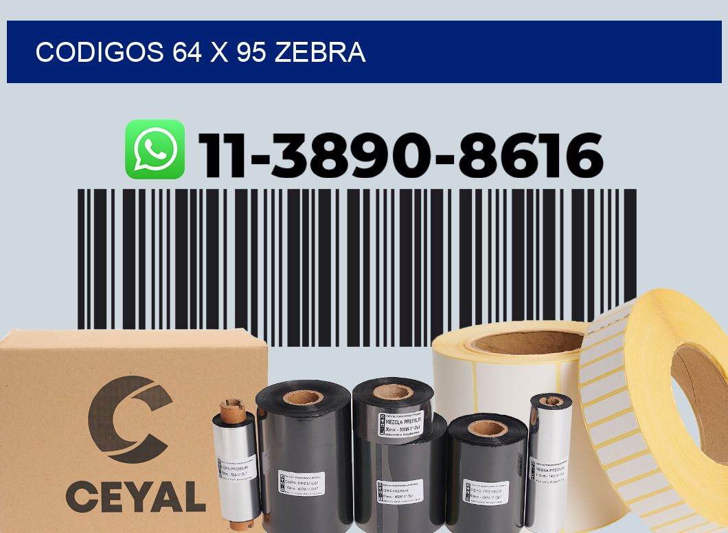 codigos 64 x 95 zebra