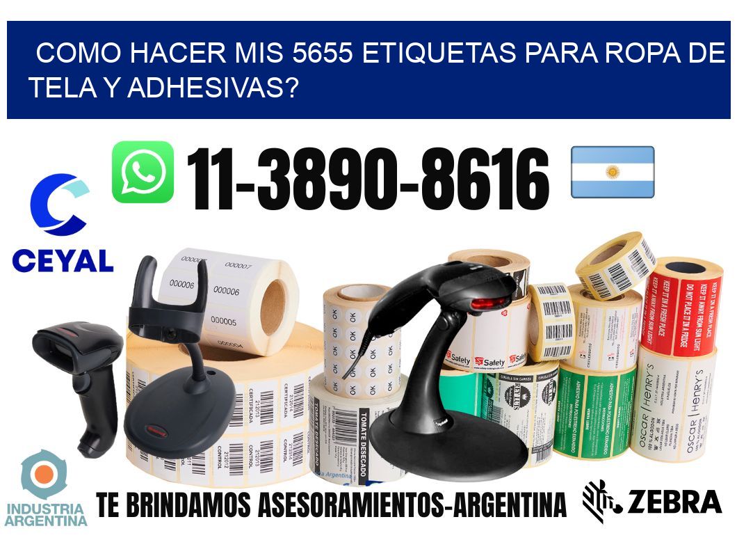como hacer mis 5655 etiquetas para ropa de tela y adhesivas?