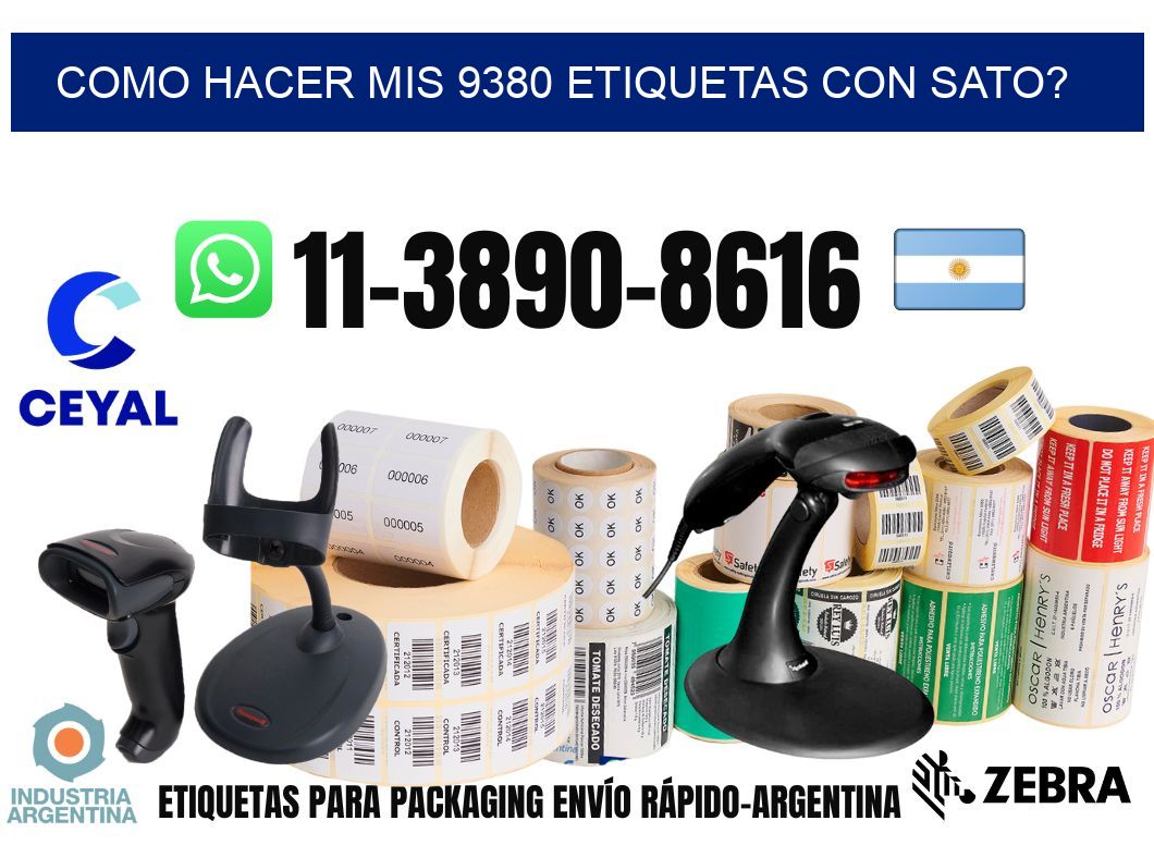 como hacer mis 9380 etiquetas con sato?