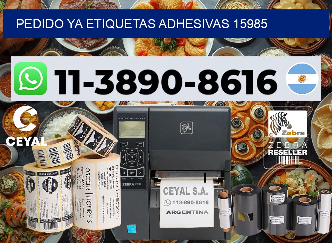 pedido ya etiquetas adhesivas 15985