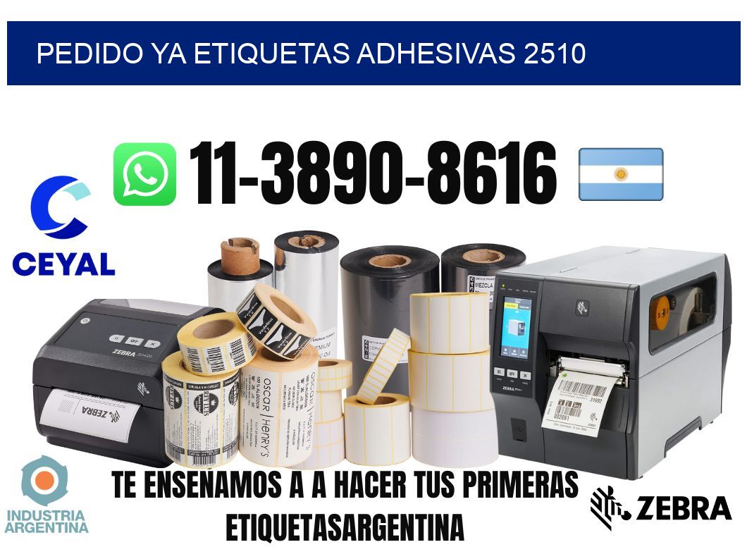 pedido ya etiquetas adhesivas 2510