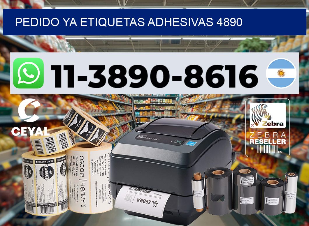 pedido ya etiquetas adhesivas 4890