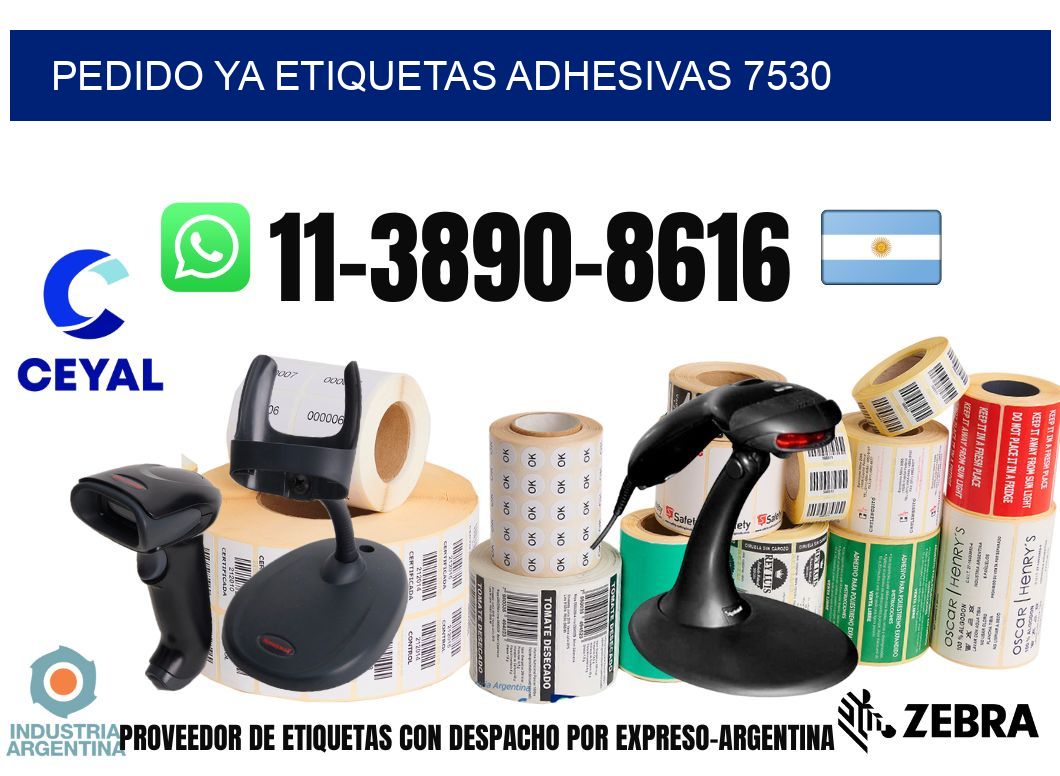 pedido ya etiquetas adhesivas 7530