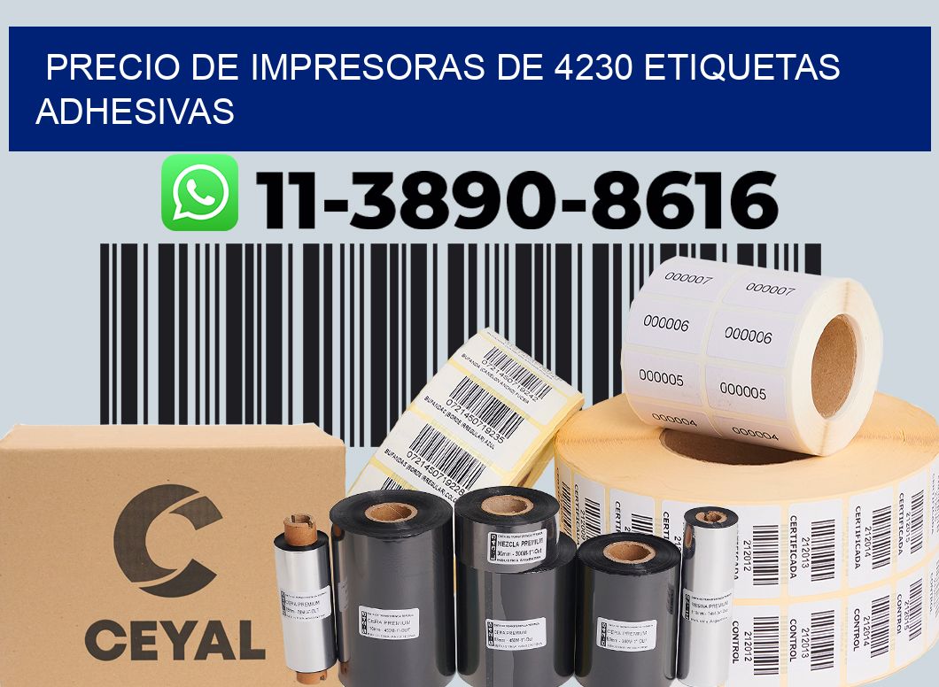 precio de impresoras de 4230 etiquetas adhesivas
