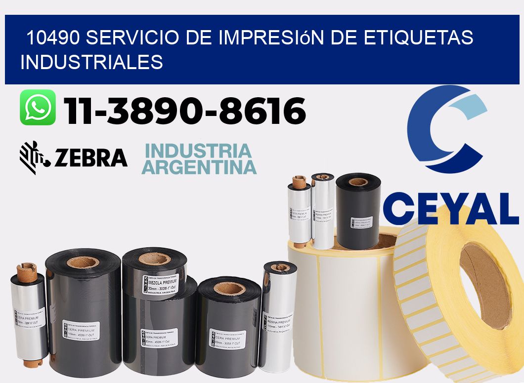 10490 Servicio de impresión de etiquetas industriales