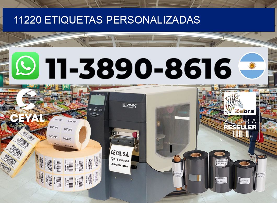 11220 etiquetas personalizadas