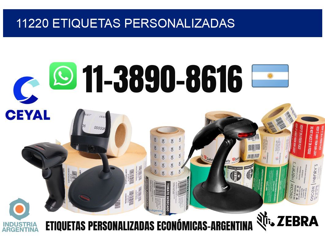 11220 etiquetas personalizadas
