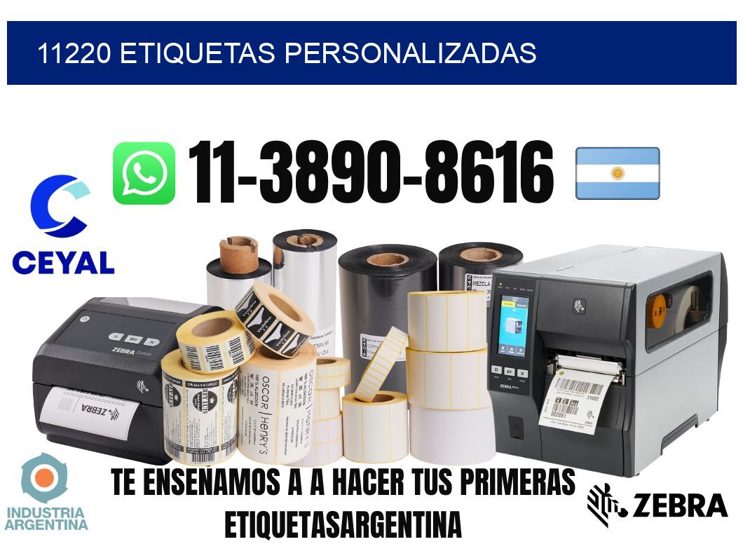 11220 etiquetas personalizadas