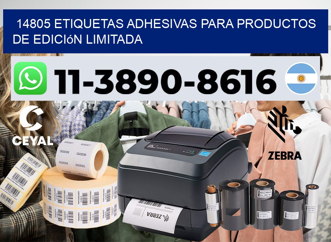 14805 Etiquetas adhesivas para productos de edición limitada