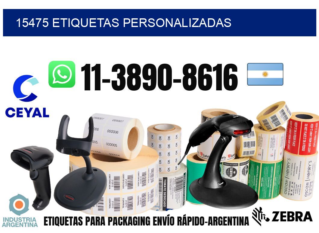 15475 etiquetas personalizadas