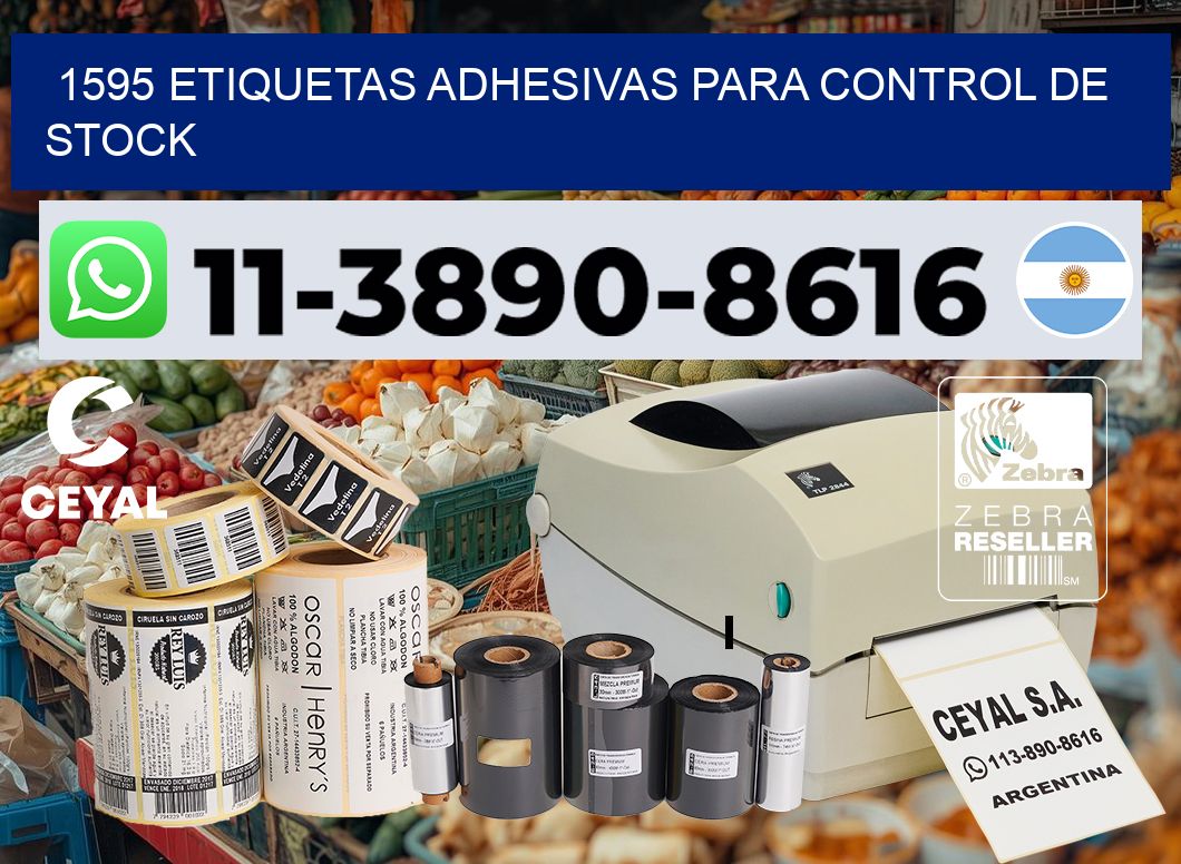 1595 Etiquetas adhesivas para control de stock