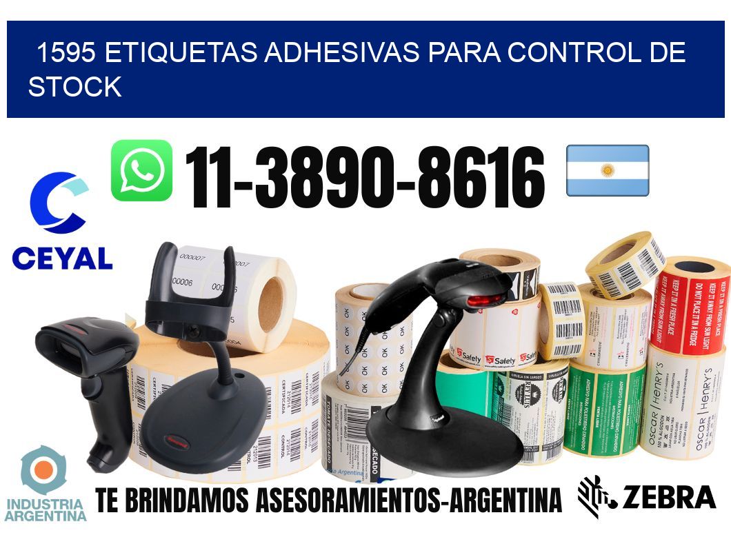 1595 Etiquetas adhesivas para control de stock