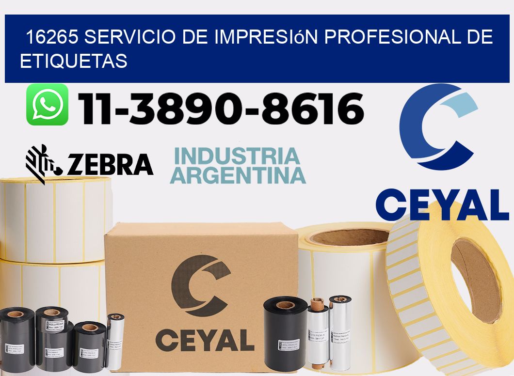 16265 Servicio de impresión profesional de etiquetas