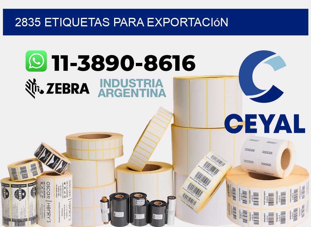 2835 Etiquetas para exportación