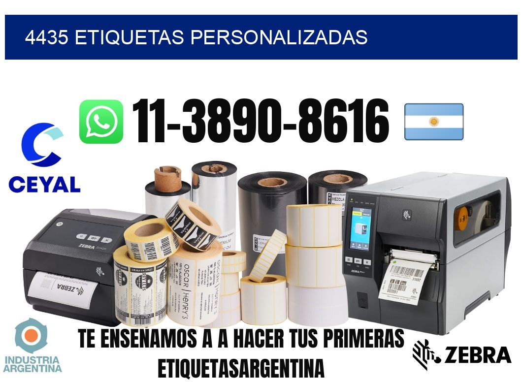 4435 etiquetas personalizadas