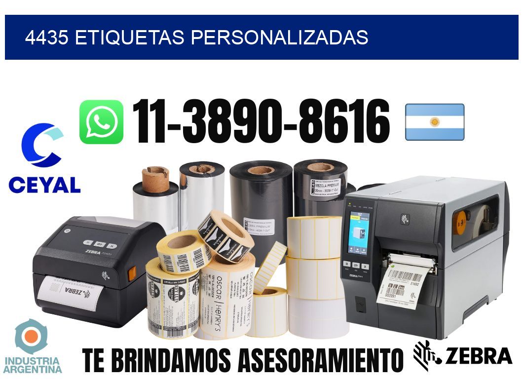 4435 etiquetas personalizadas