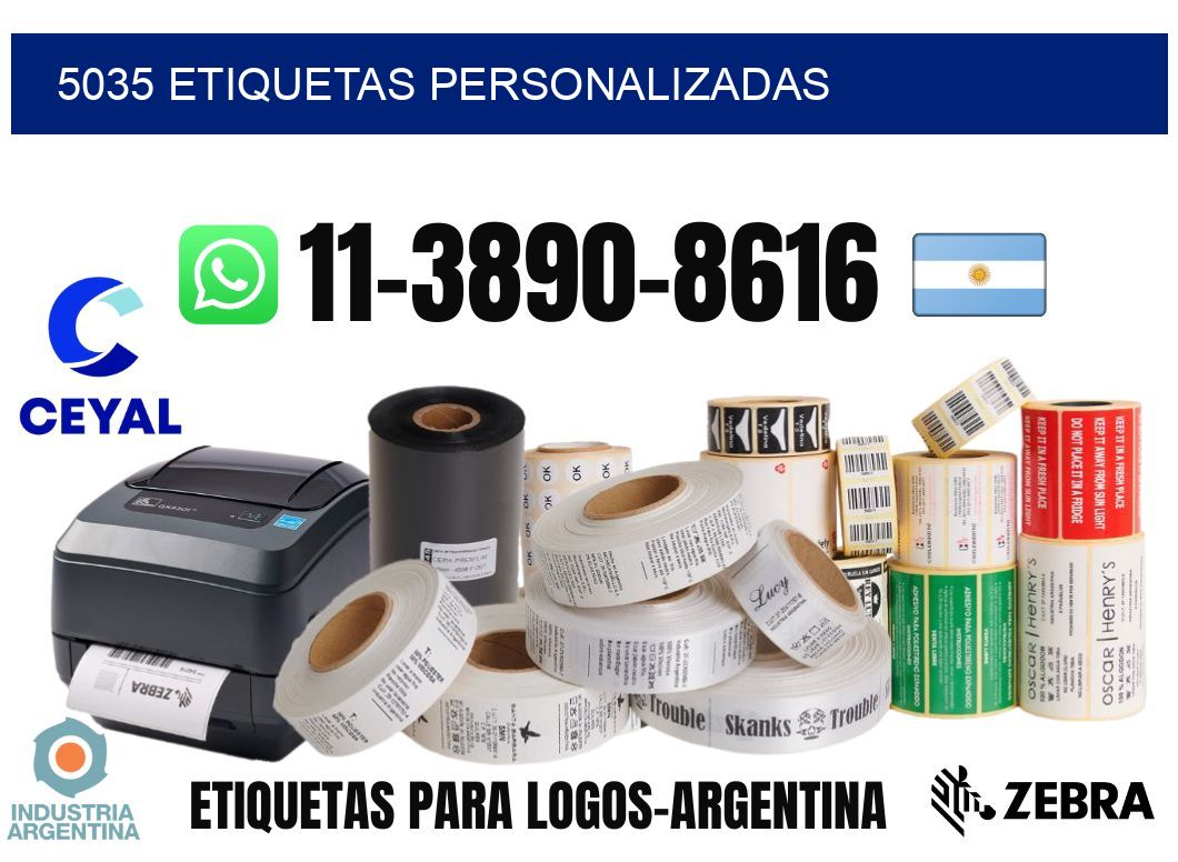 5035 etiquetas personalizadas