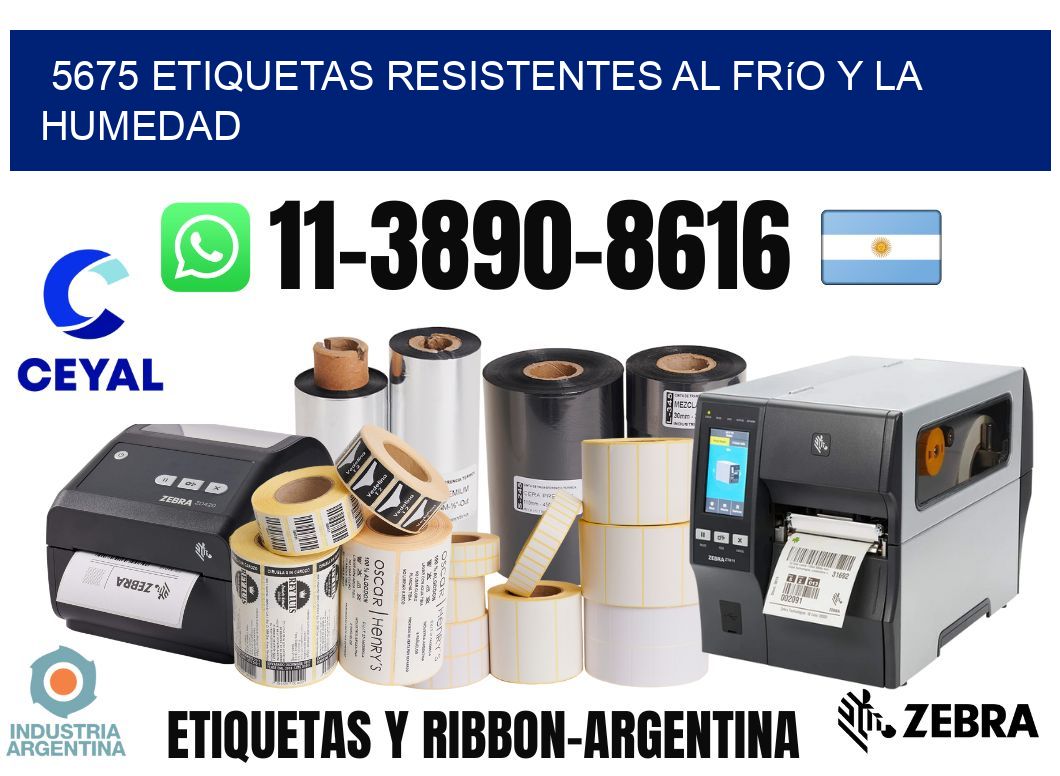 5675 Etiquetas resistentes al frío y la humedad