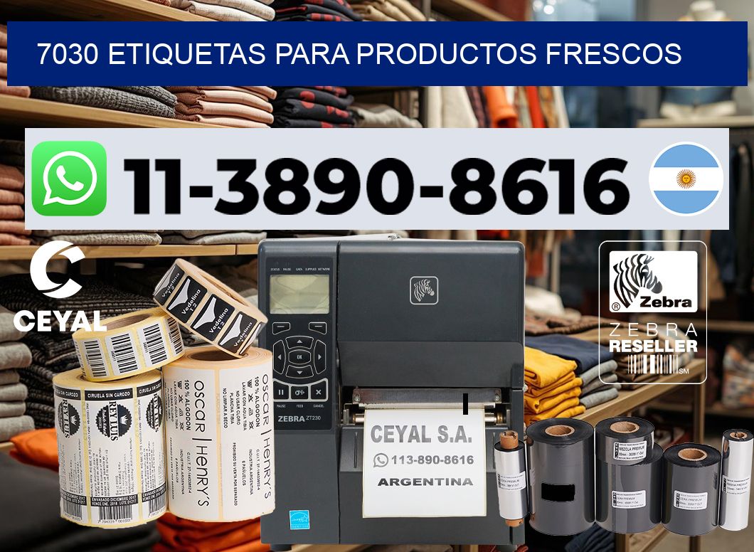 7030 Etiquetas para productos frescos