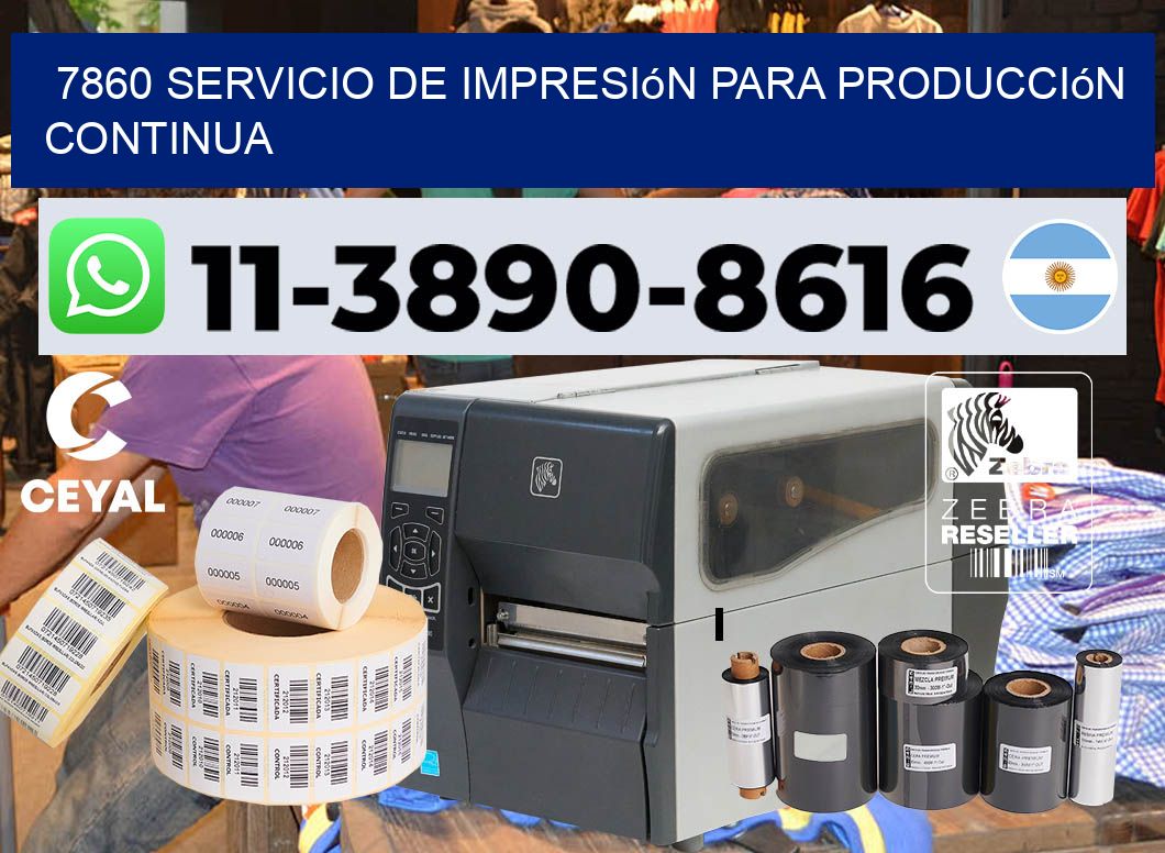 7860 Servicio de impresión para producción continua