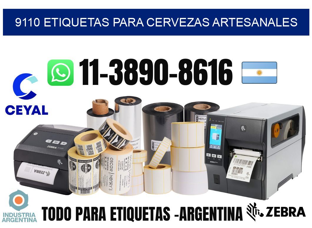 9110 Etiquetas para cervezas artesanales