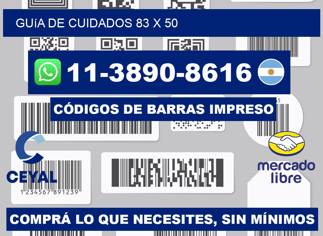 Guía de cuidados 83 x 50