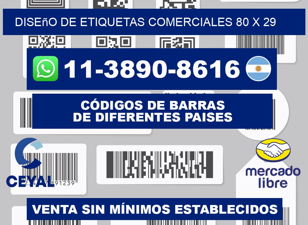 diseño de etiquetas comerciales 80 x 29