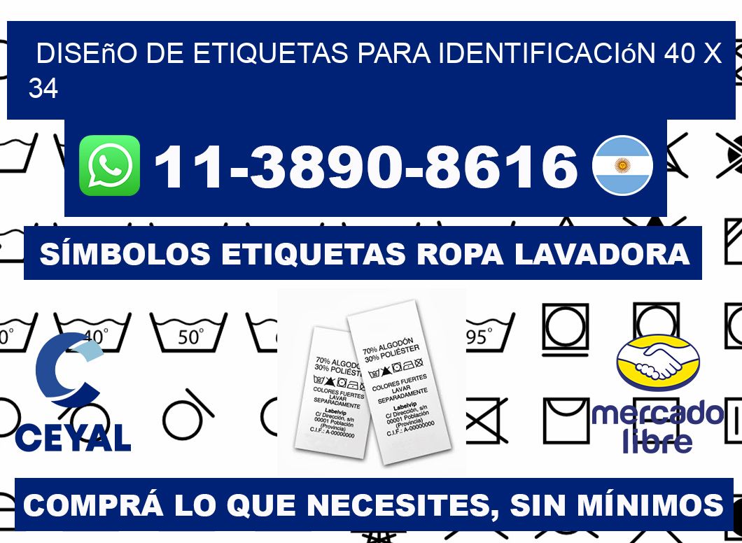 diseño de etiquetas para identificación 40 x 34
