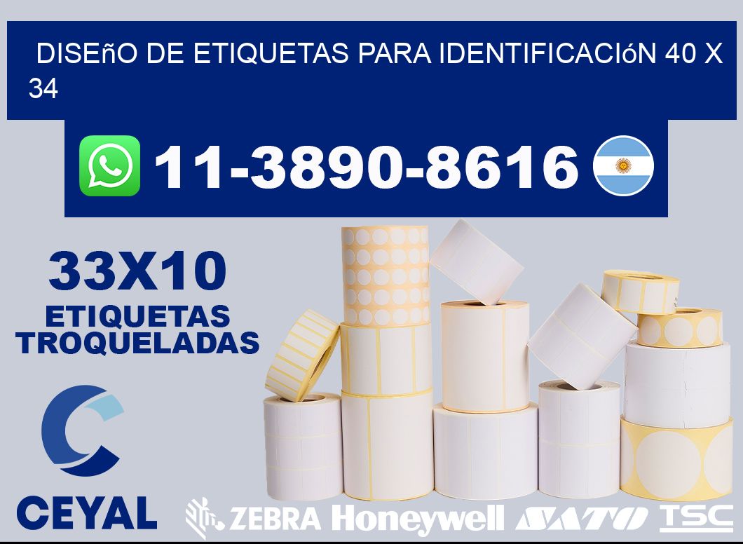 diseño de etiquetas para identificación 40 x 34