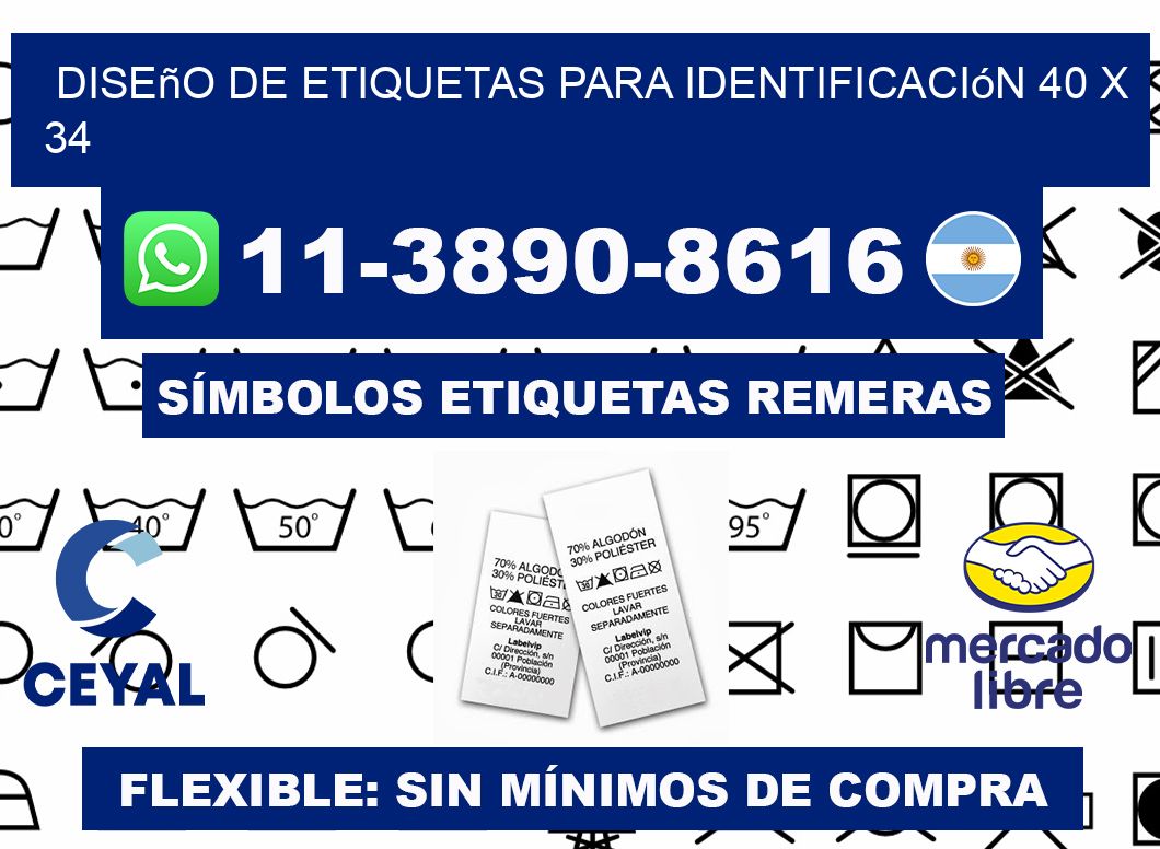 diseño de etiquetas para identificación 40 x 34