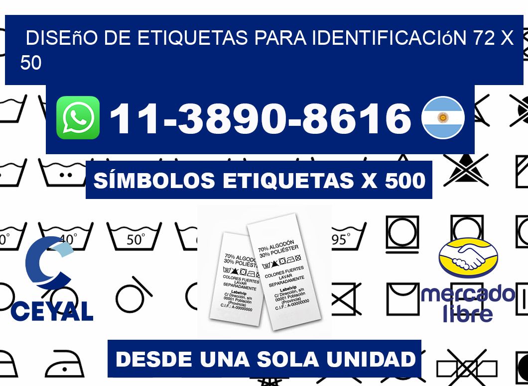 diseño de etiquetas para identificación 72 x 50