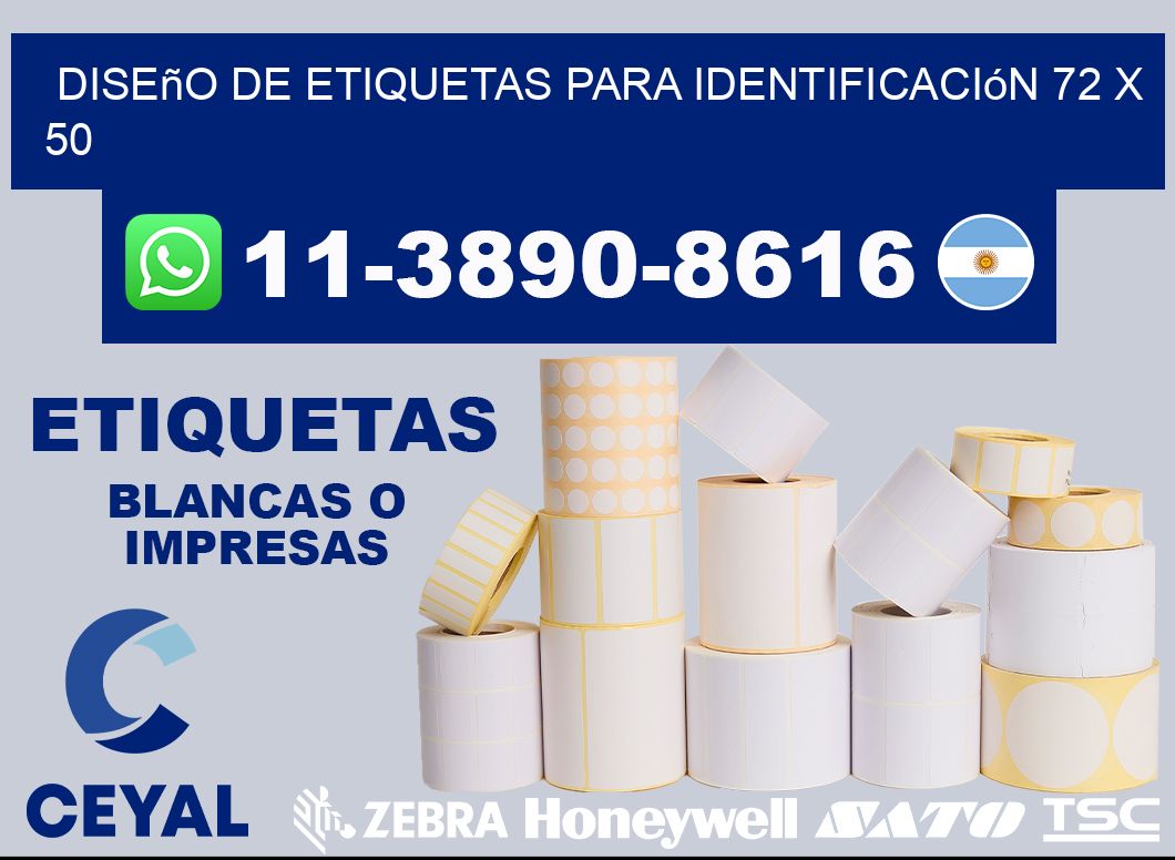 diseño de etiquetas para identificación 72 x 50
