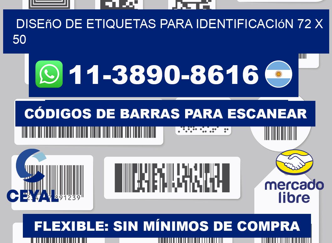 diseño de etiquetas para identificación 72 x 50
