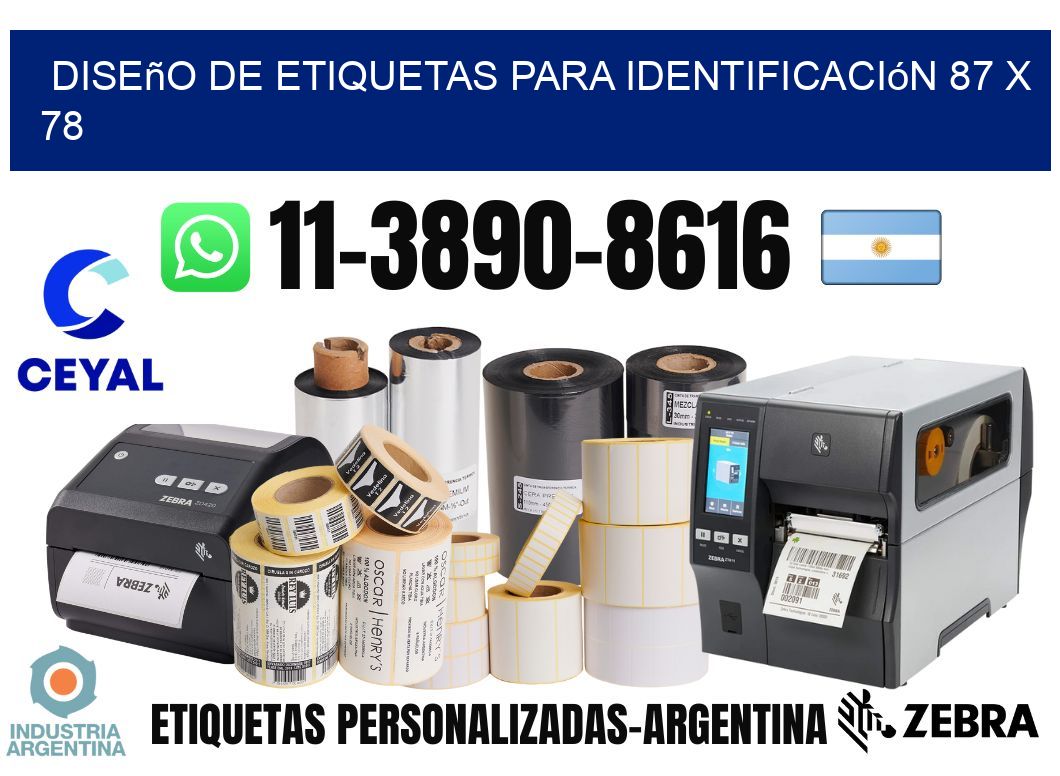 diseño de etiquetas para identificación 87 x 78