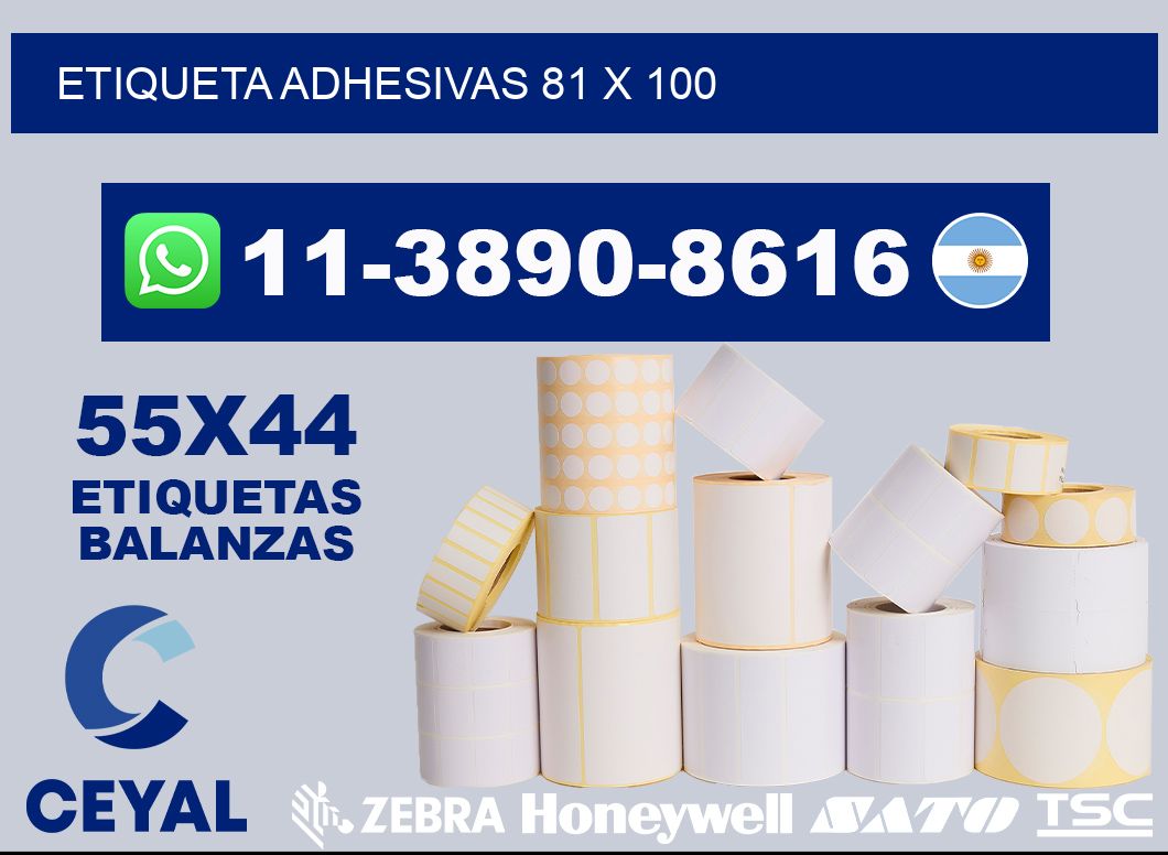 etiqueta adhesivas 81 x 100