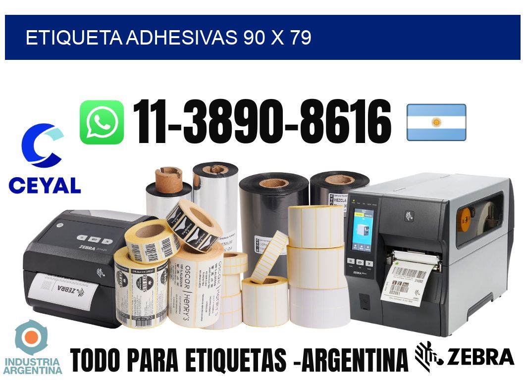 etiqueta adhesivas 90 x 79