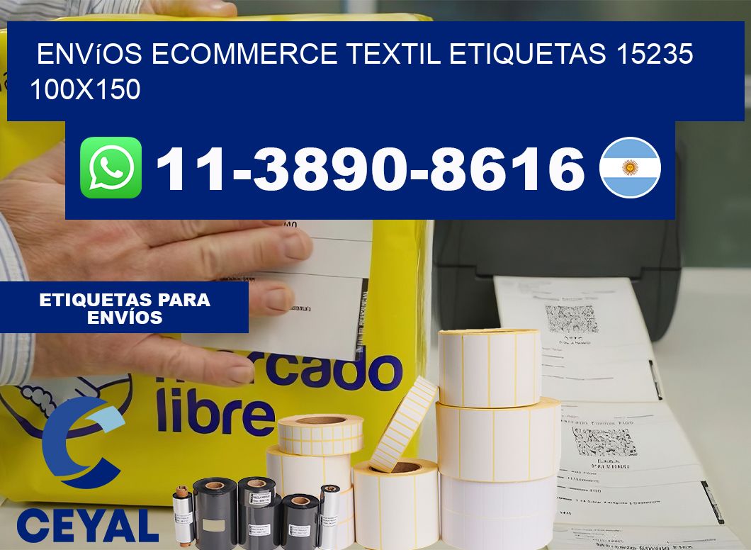 Envíos Ecommerce textil etiquetas 15235 100×150