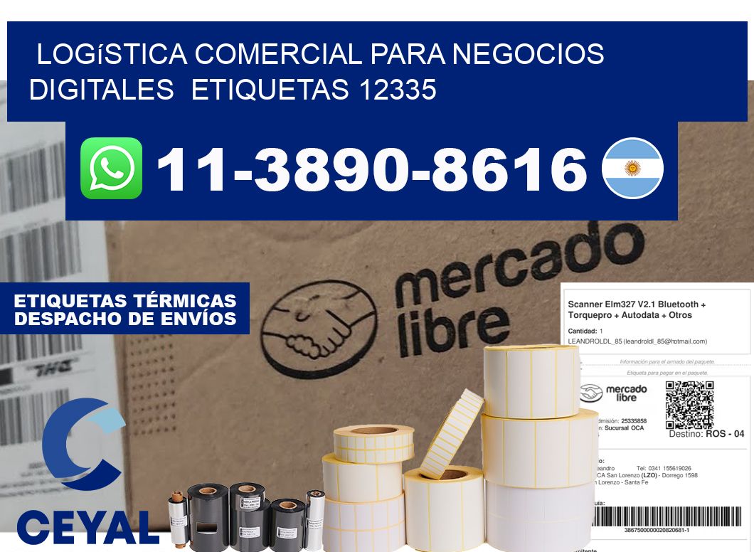 Logística comercial para negocios digitales etiquetas 12335