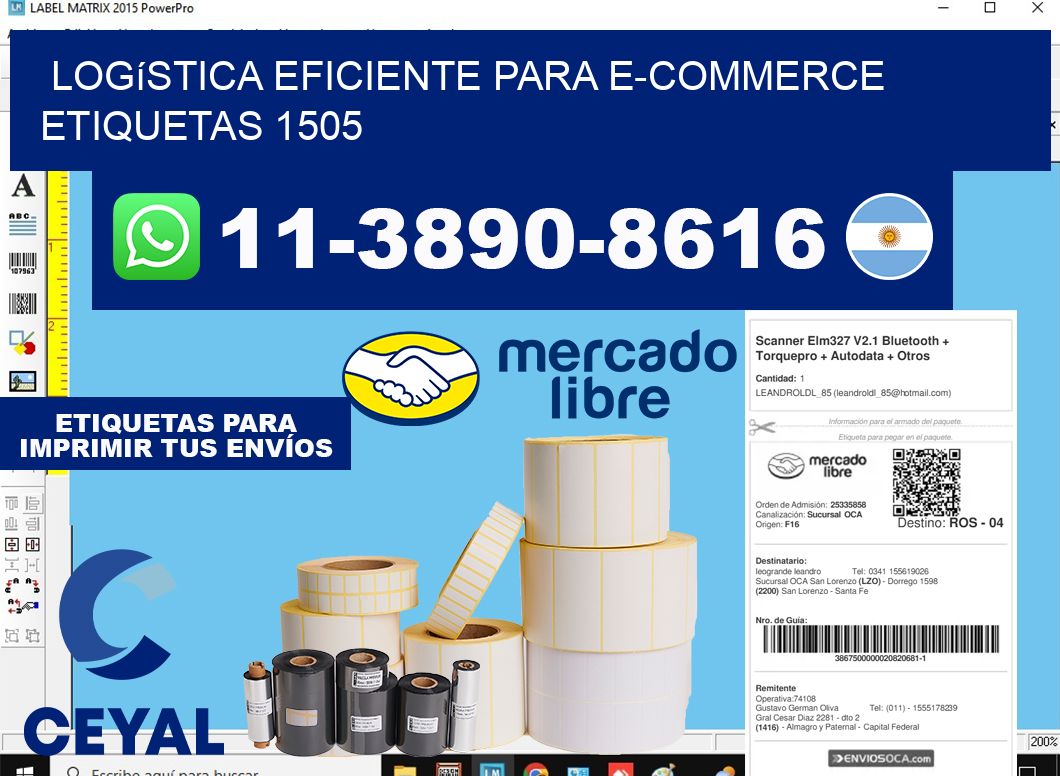 Logística eficiente para e-commerce  etiquetas 1505